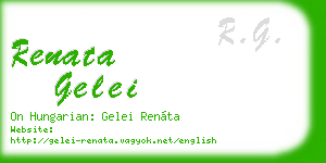 renata gelei business card