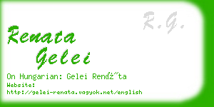 renata gelei business card